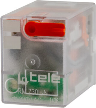 EUROMATEL - RELE ENCHBL.TELE-HAASE 5A 4NAC+L 12VDC