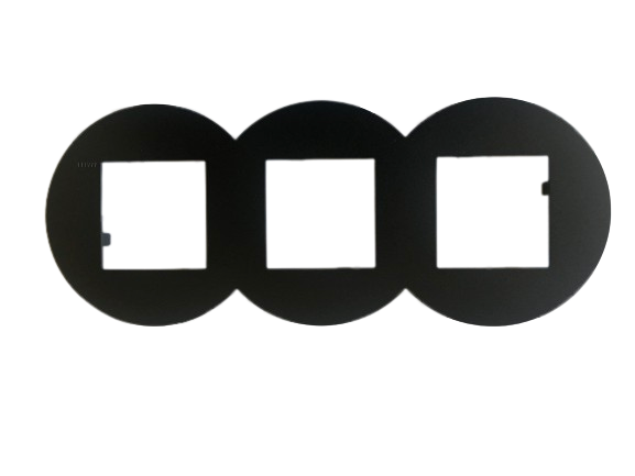 EFAPEL - MARCO TRIPLE Q-45 SIZA VIEIRA NEGRO - Imagen 2