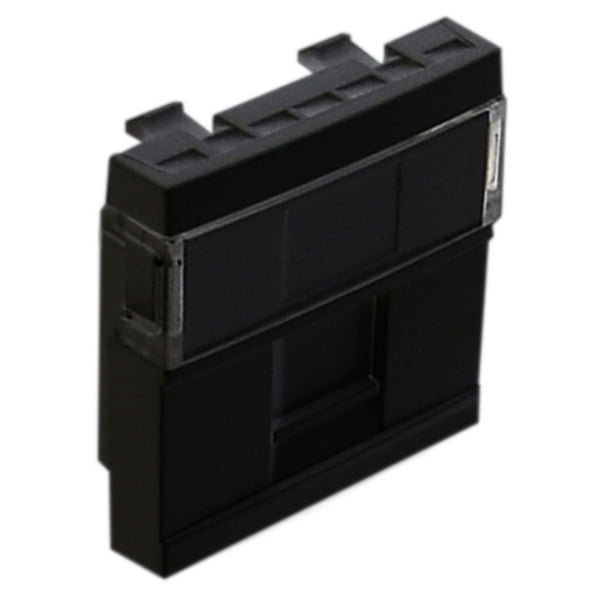 EFAPEL - PLACA P/1RJ45 SIN CONECT. Q-45 NEGRO - Imagen 2