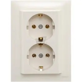 EFAPEL - DOBLE SCHUKO MONOBLOCK LOGUS MARFIL - Imagen 2