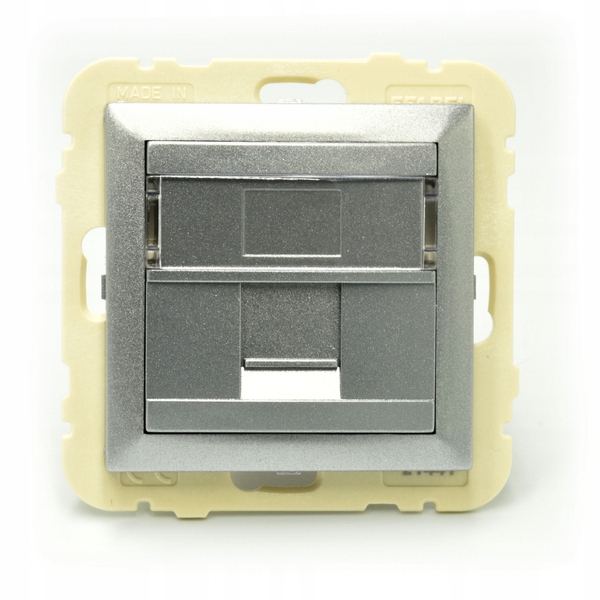 EFAPEL - SOPORTE P/1 CONECT.RJ45 LOGUS ALUMINIO - Imagen 2