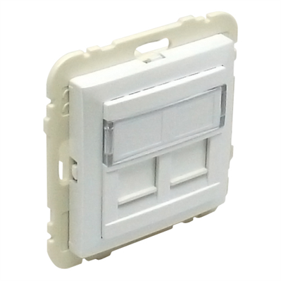 EFAPEL - SOPORTE P/2 CONECT.RJ45 LOGUS HIELO - Imagen 2