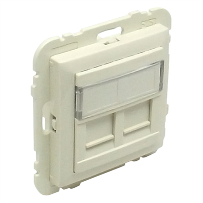 EFAPEL - SOPORTE P/2 CONECT. RJ45 LOGUS MARFIL - Imagen 2