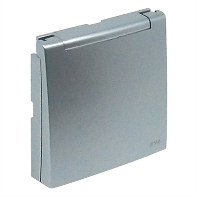 EFAPEL - TAPA ARTICUL. P/SCHUKO IP44 LOGUS ALUMINIO - Imagen 2