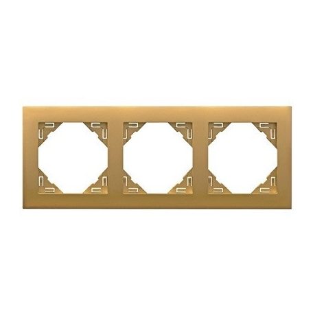 EFAPEL - MARCO TRIPLE AQUARELLA DORADO - Imagen 2