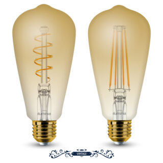 ILUMINIA - LAMPARA EDISON FIL. ALAMBEA 8W 2200K 560lm REG.
