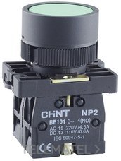 CHINT - PULSADOR PLASTICO RAS.d.22 NO VERDE