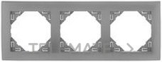 EFAPEL - MARCO TRIPLE AQUARELLA ALUMINIO