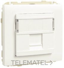EFAPEL - TAPA CON SOPORTE PARA 1 CONECTOR RJ45 BLANCO DE LA SERIE APOLO 5000