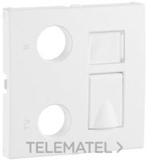 EFAPEL - TAPA T.MULT.R-TV-RJ45/F.OPT. LOGUS BLANCO