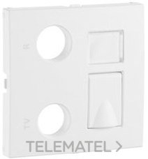 EFAPEL - TAPA T.MULT.R-TV-RJ45/F.OPT. LOGUS MARFIL