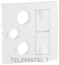 EFAPEL - TAPA T.MULT.R-TV-SAT-2xRJ45 LOGUS HIELO