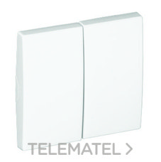 EFAPEL - TECLA DOBLE APOLO 5000 NEGRO MATE