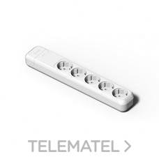 FAMATEL - BASE 5 SCHUKO BLANCO - Imagen 2