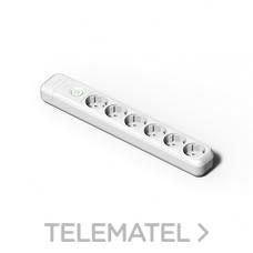 FAMATEL - BASE 6 SCHUKO C/INT. BLANCO