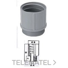 GAESTOPAS - MANGUITO ROSCADO PVC M 32x1,5 GRIS