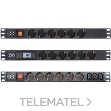GAESTOPAS - PANEL 6 SCHUKO C/INTERRUPTOR 19"