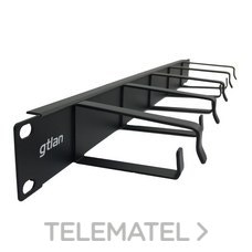 GTLAN - PANEL 19" PASACABLE 5 ANILLAS 1U - Imagen 2