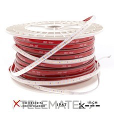 LEDME - TIRA DE LED 220VAC SMD2835 PROSTRIP 12W/m IP65 50m 6000K (1mt)