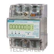 ORBIS - CONTADOR DIGITAL MONOF. 1 MÓD. 5(25)A 230V