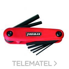 PROIMAN - JGO.LLAVE ALLEN PLEG.PUNTA RTA.2-8mm - Imagen 2