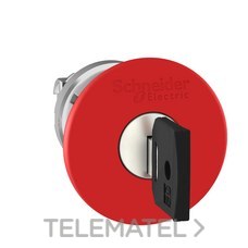 SCHNEIDER ELECTRIC - CABEZA PULSADOR SETA d.40 ROJA C/LLAVE