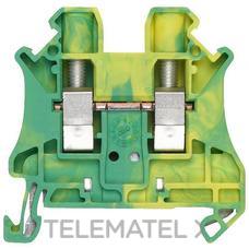 SIEMENS - BORNE PASO CON CONEXIÓN TORNILLO 8,2mm VERDE AMARILLO 6mm² - Imagen 2