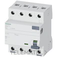 SIEMENS - DIFERENCIAL CLASE AC 4P 40A 30mA - Imagen 2