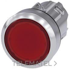 SIEMENS - PULS.22mm RED.MET.BRILL.RJ.BOTON RAS.