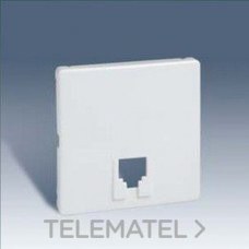 SIMON - TAPA TOMA DE TELEFONO S.82 BL.NIEVE - Imagen 2