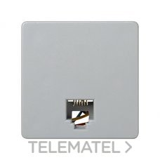 SIMON - TOMA TELEF.  6 CONEXI. RJ-12 GRIS