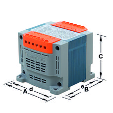 TECNOTRAFO - TRANSF. MF.TKS 63VA IP20 230-400/12-24V