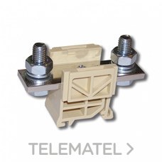 TEKOX - BORNA POTENCIA CON 2 PUNTOS DE CONEXIÓN 150mm² BEIGE