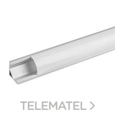 ULTRALUX - PERFIL ALUM. ANGULO 90° C/TAPAS 2mts. - Imagen 2