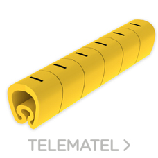 UNEX - SENALIZ.PVC PLAST.7-18mm -I- AMARILLO