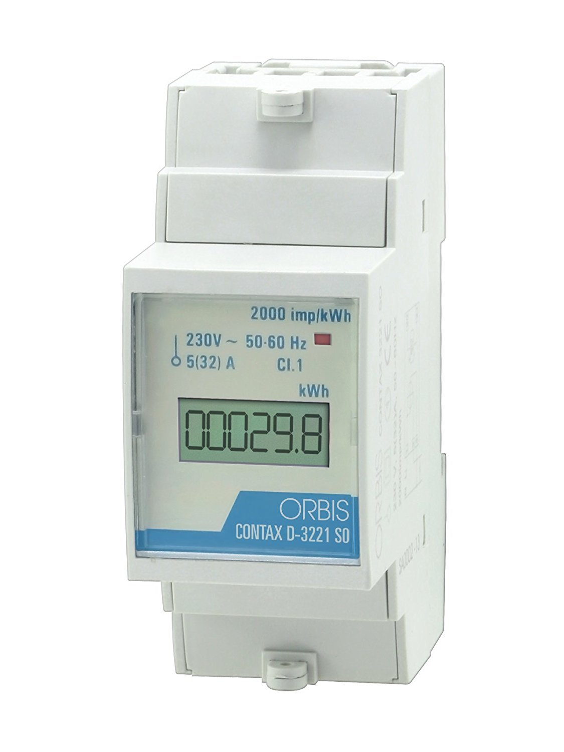 ORBIS - CONTADOR DIGITAL MONOF. 2 MÓD.5 (32)A 230V