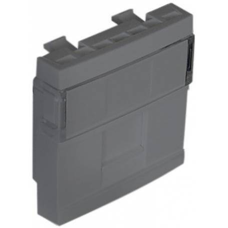 EFAPEL - PLACA P/1RJ45 SIN CONECT. Q-45 ALUMINIO - Imagen 2