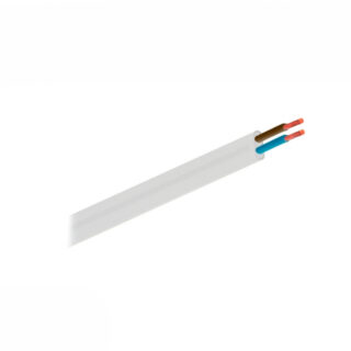GESCABLE - MANGUERA PLANA H05V-F 2x1 BLANCA