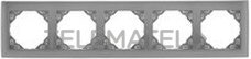 EFAPEL - MARCO 5 ELEM. AQUARELLA ALUMINIO