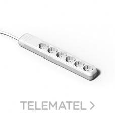 FAMATEL - BASE 6 SCHUKO 3m BLANCO - Imagen 2