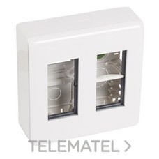 LEGRAND - CAJA PTBJO.SUPF.MOSAIC P/2x4 MOD.BL
