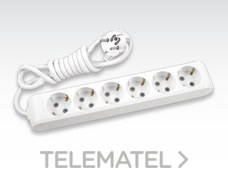 PANASONIC VIKO - REGLETA 6 SCHUKO C/CABLE 3MTS