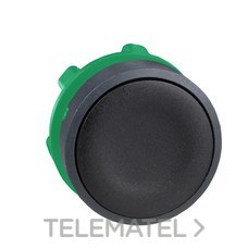 SCHNEIDER ELECTRIC - CABEZA PULSADOR RASANTE NEGRO d.22