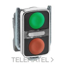 SCHNEIDER ELECTRIC - CABEZA PULS.DOBLE+PIL. IP66 VD/RJ