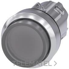 SIEMENS - PULS.22mm RED.MET.BRILL.TP BOTON STE.