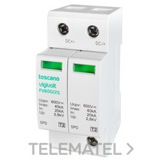 TOSCANO - PROTECTOR SOBR.TRANS. 600V DC 40kA