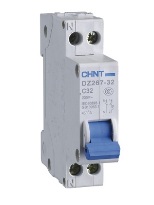 CHINT - MAGNETOT.1P+N 32A 1M CURVA-C 4.5kA