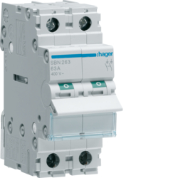 HAGER - INTERRUPTOR CORTE 63A 2P