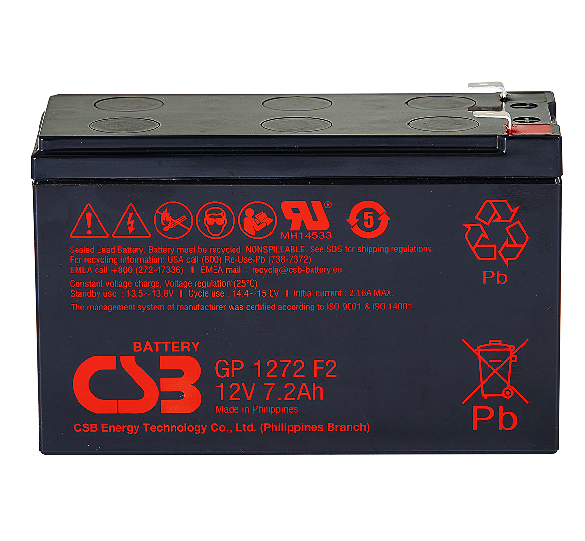 GOLMAR - BATERIA RECARGABLE BAT-7A 12V 7Ah SAI