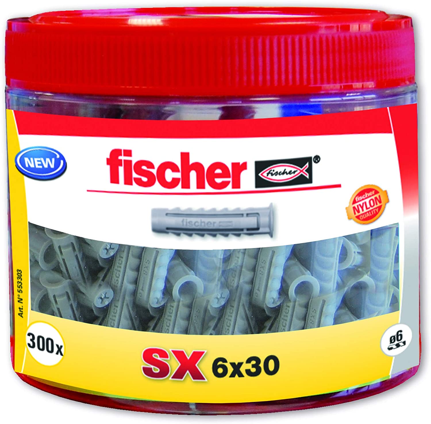 FISCHER - TACO EXP.SX 6x30 ROUND BOX 300 U.